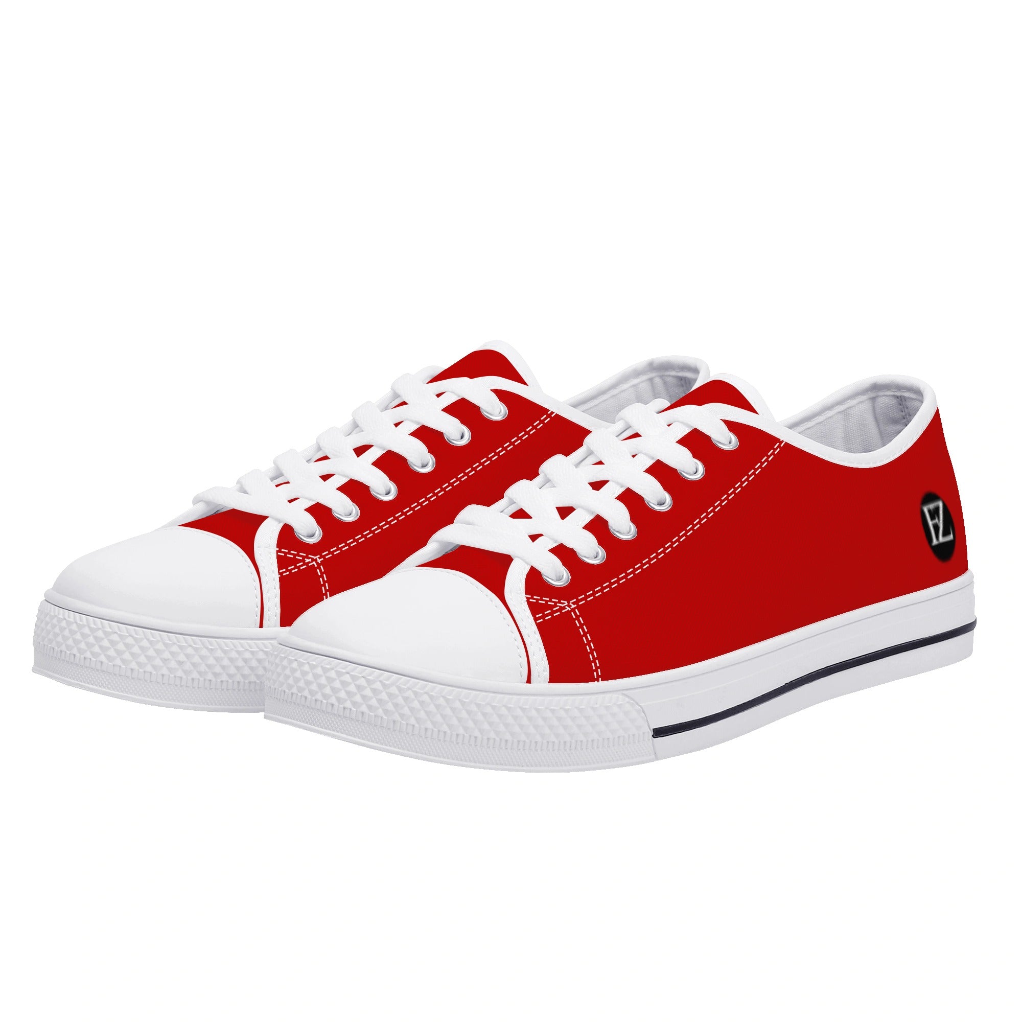 women's low top canvas shoes with customized tongue