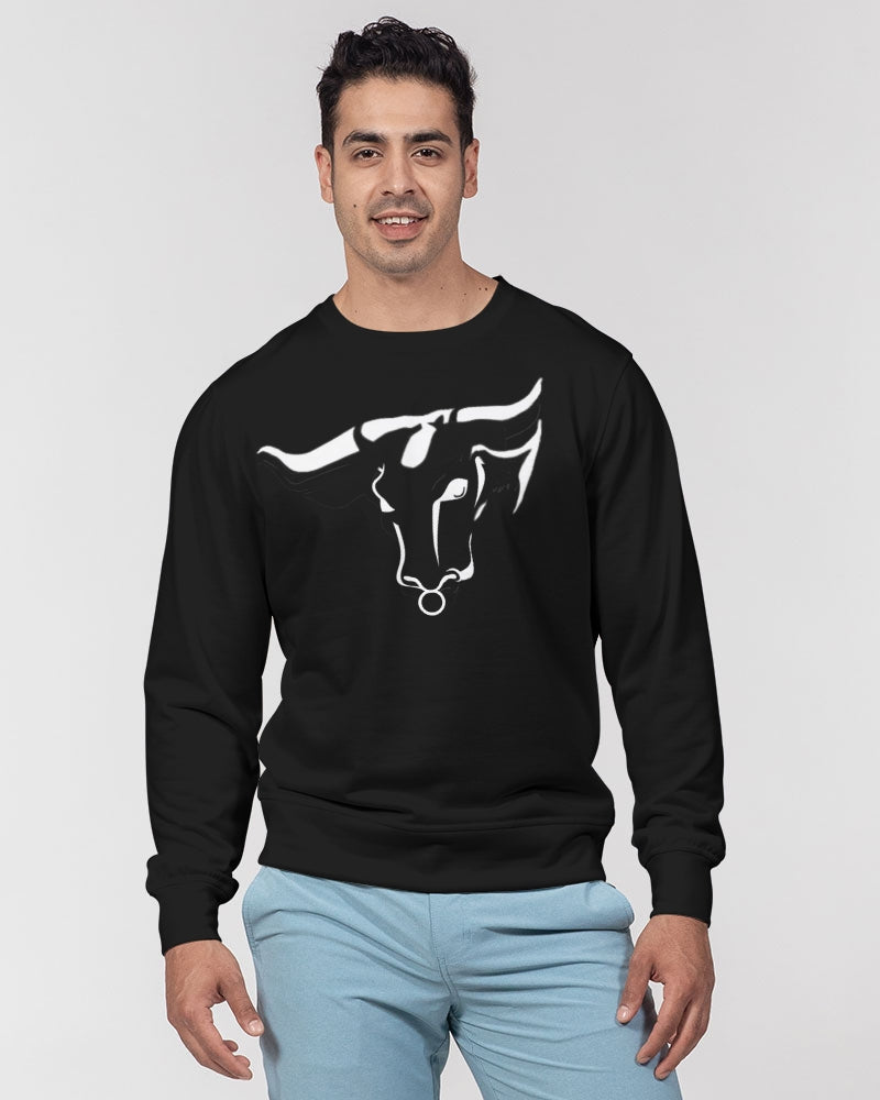 bull men's classic french terry crewneck pullover