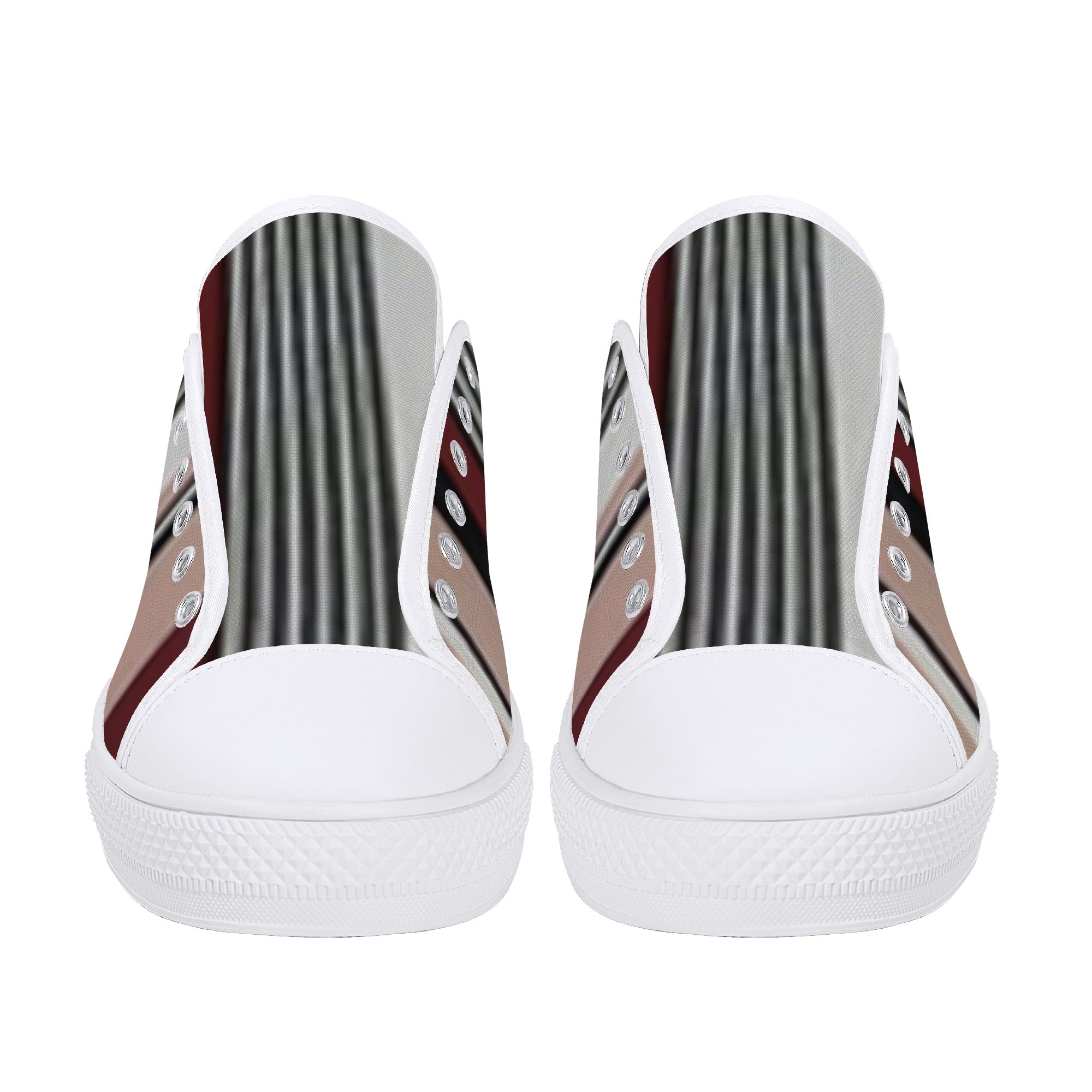 Men's Low Top Canvas Shoes With Customized Tongue - FZwear