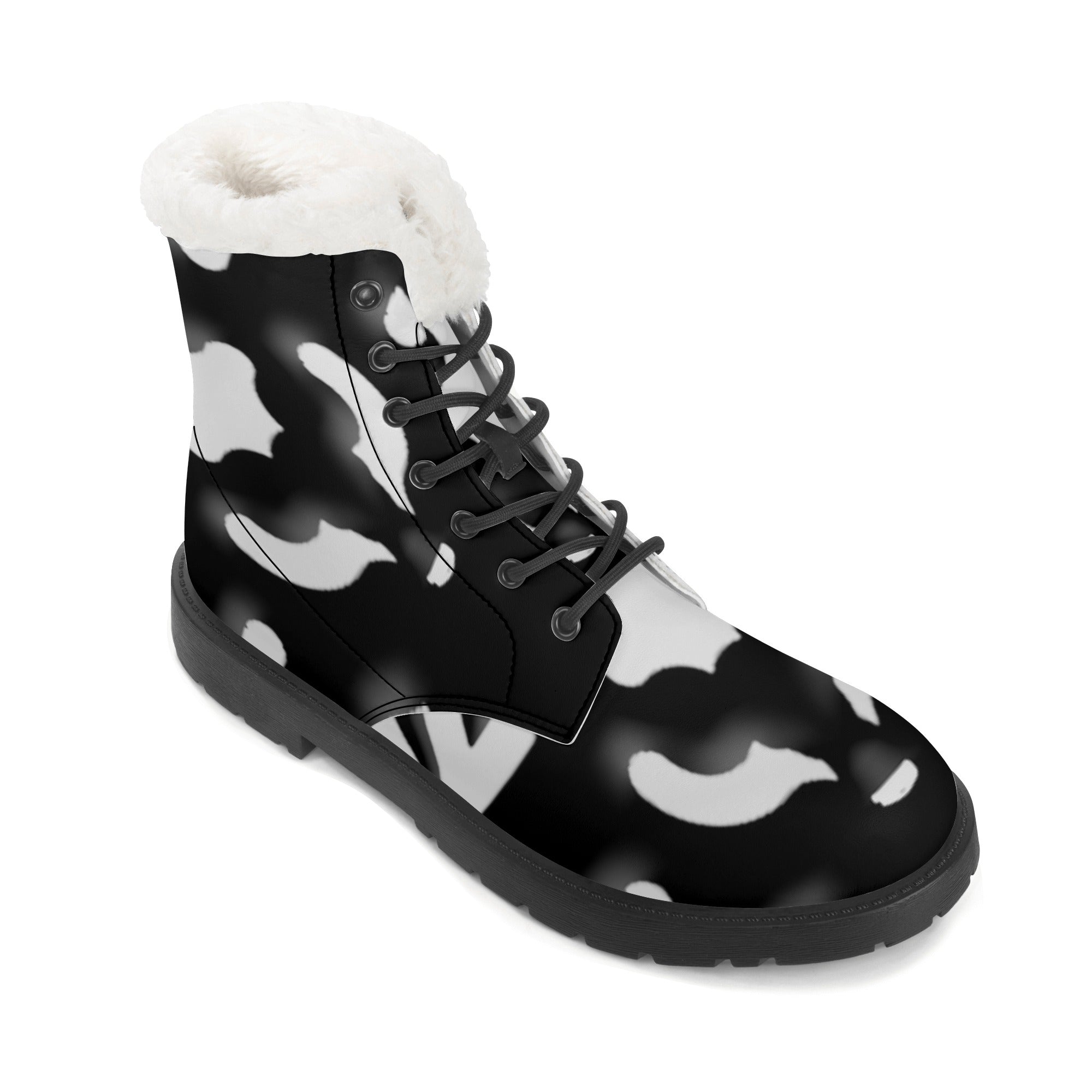 FZ Women's Faux Fur Leather Boots - FZwear