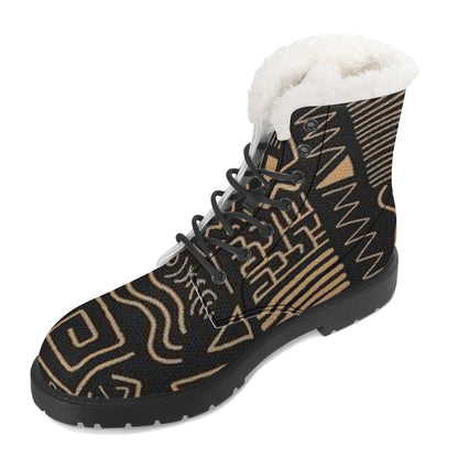 FZ Women's Faux Fur Leather Boots