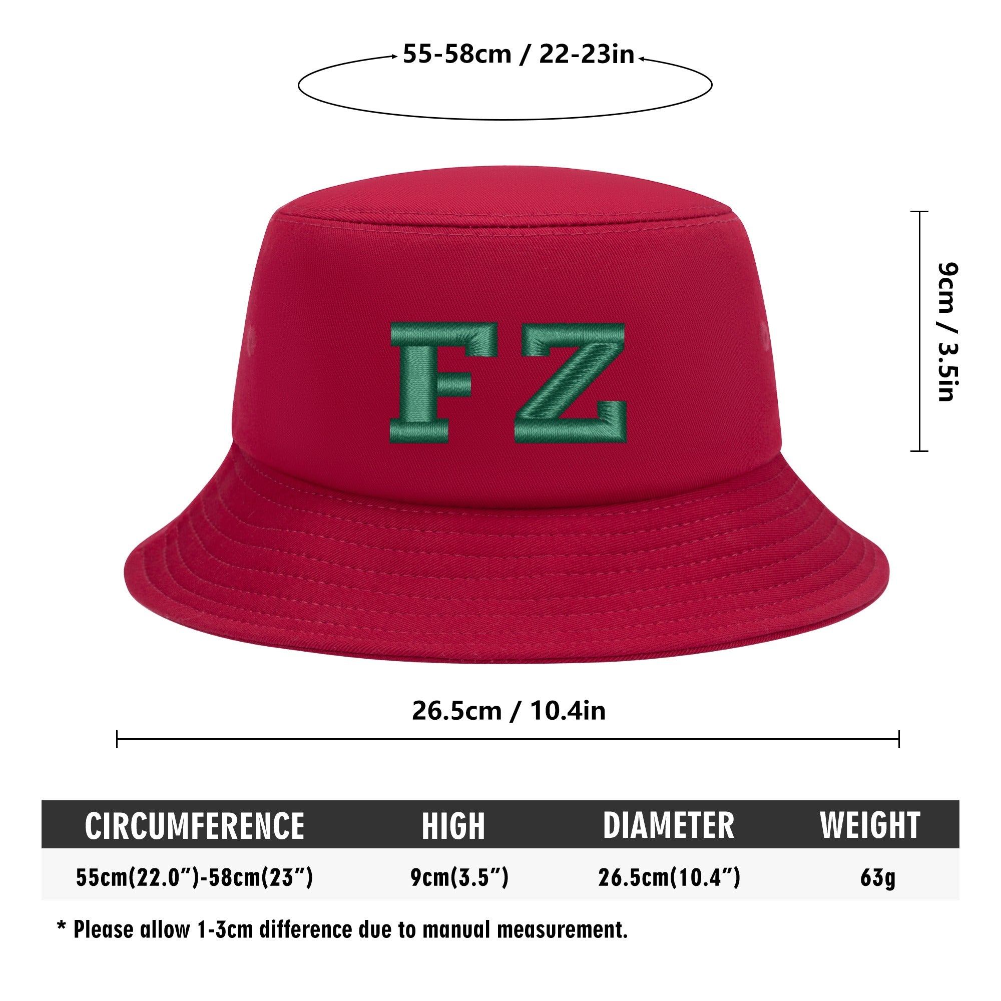 FZ Unisex Embroidered Bucket Hats - FZwear