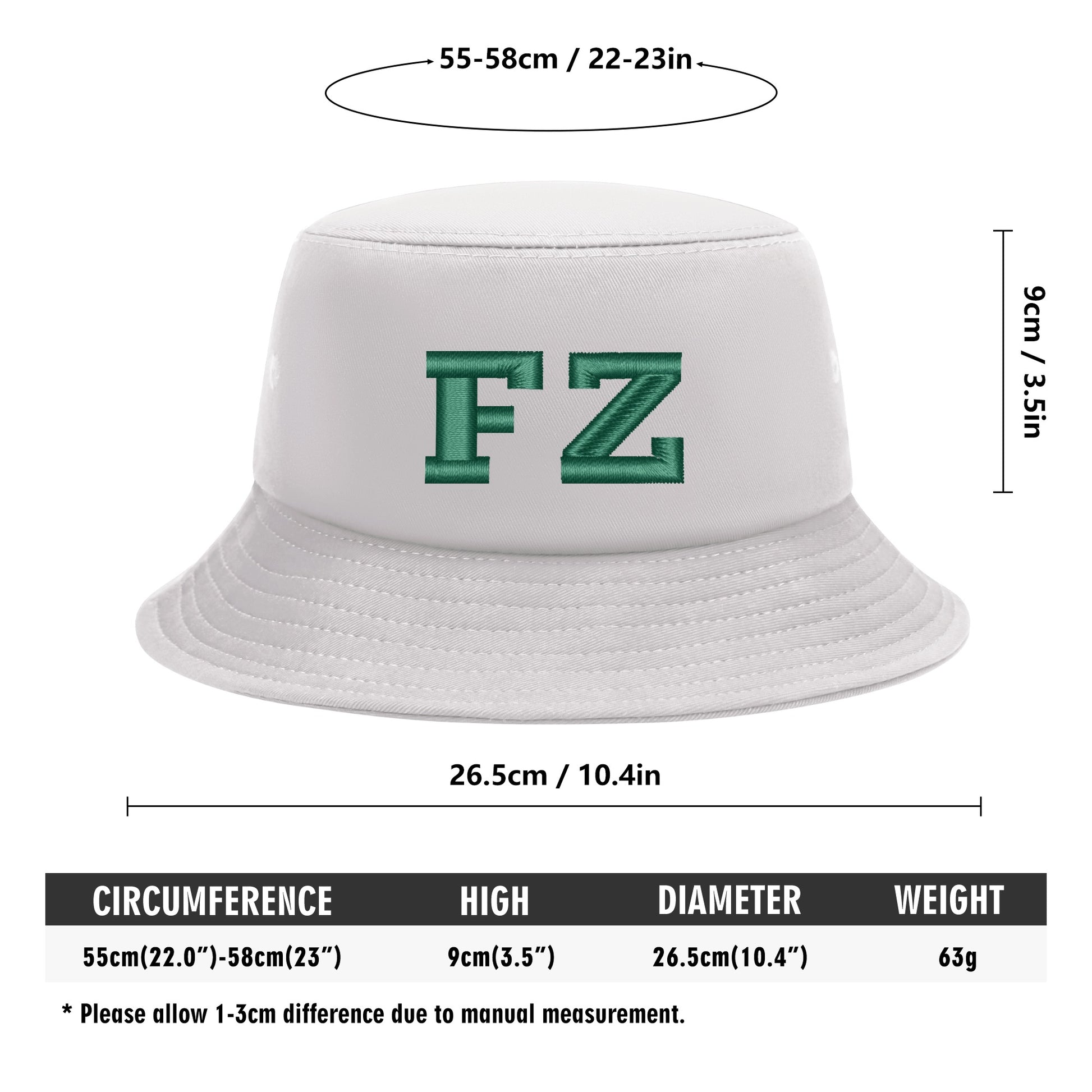 FZ Unisex Embroidered Bucket Hats - FZwear