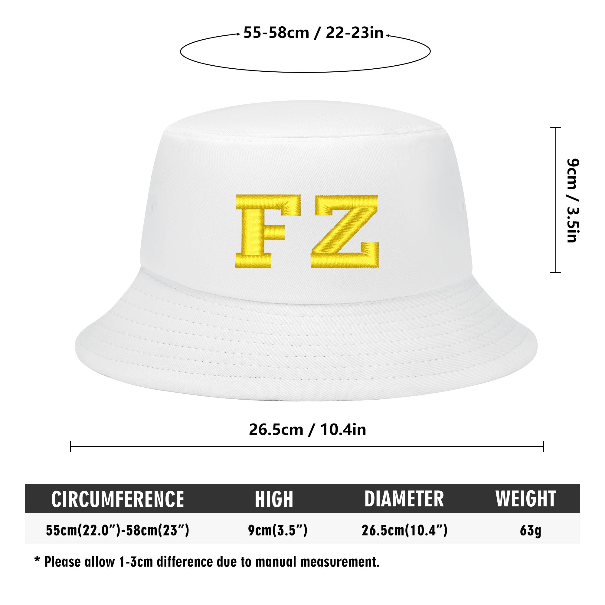 FZ Unisex Embroidered Bucket Hats - FZwear
