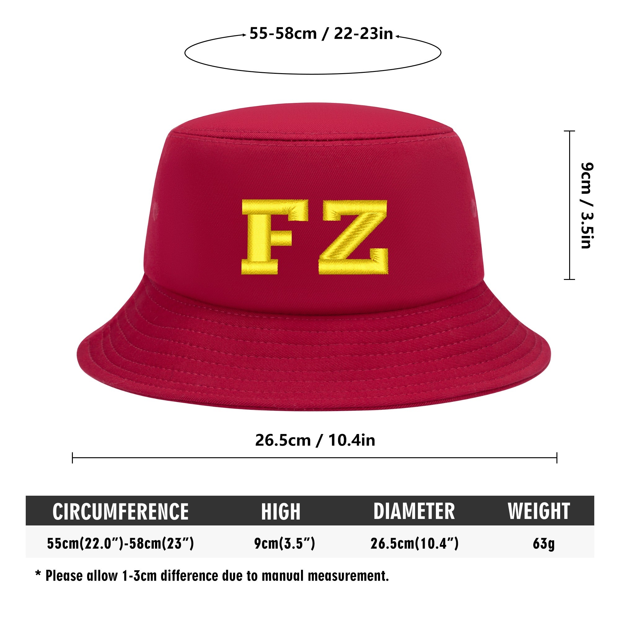 FZ Unisex Embroidered Bucket Hats - FZwear