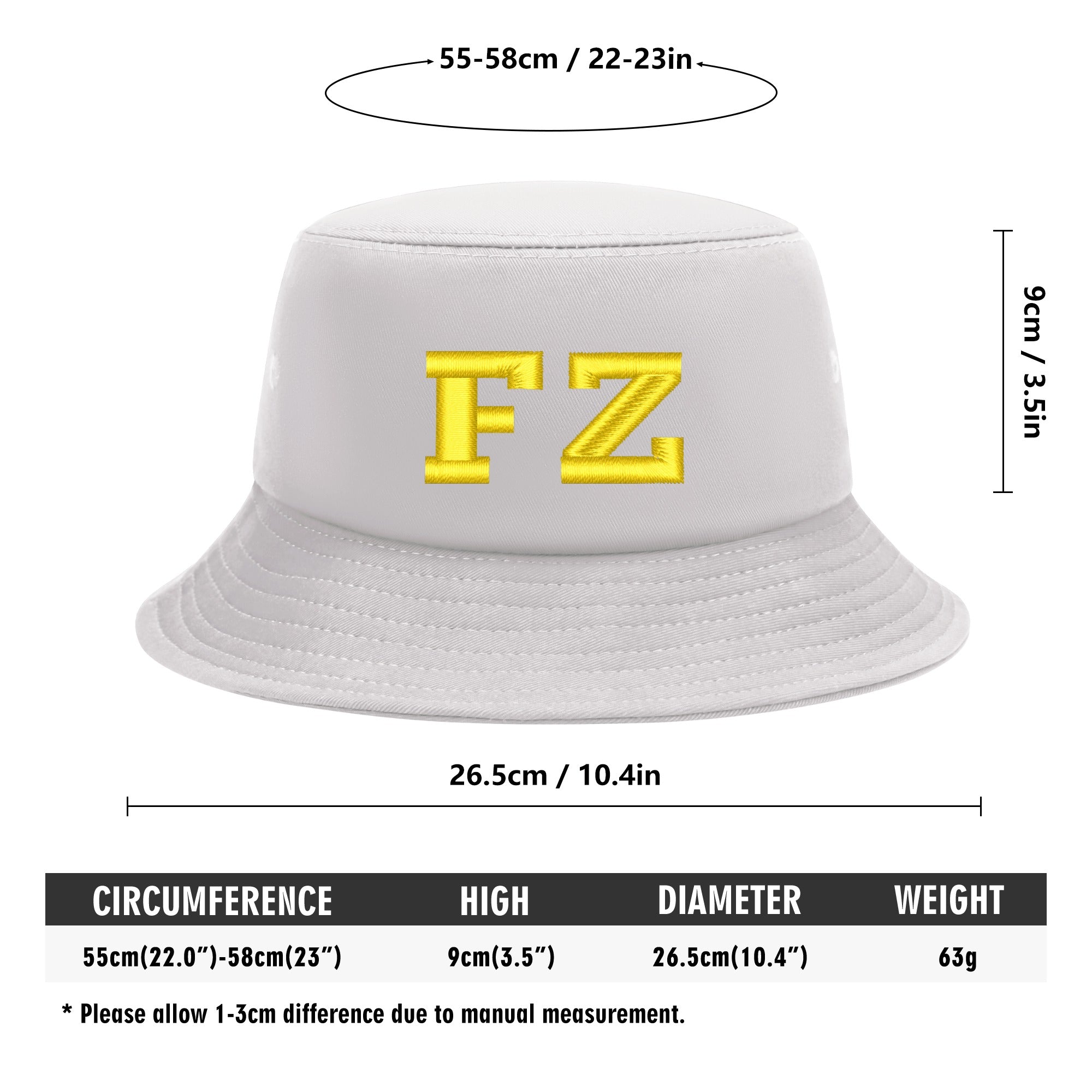 FZ Unisex Embroidered Bucket Hats - FZwear