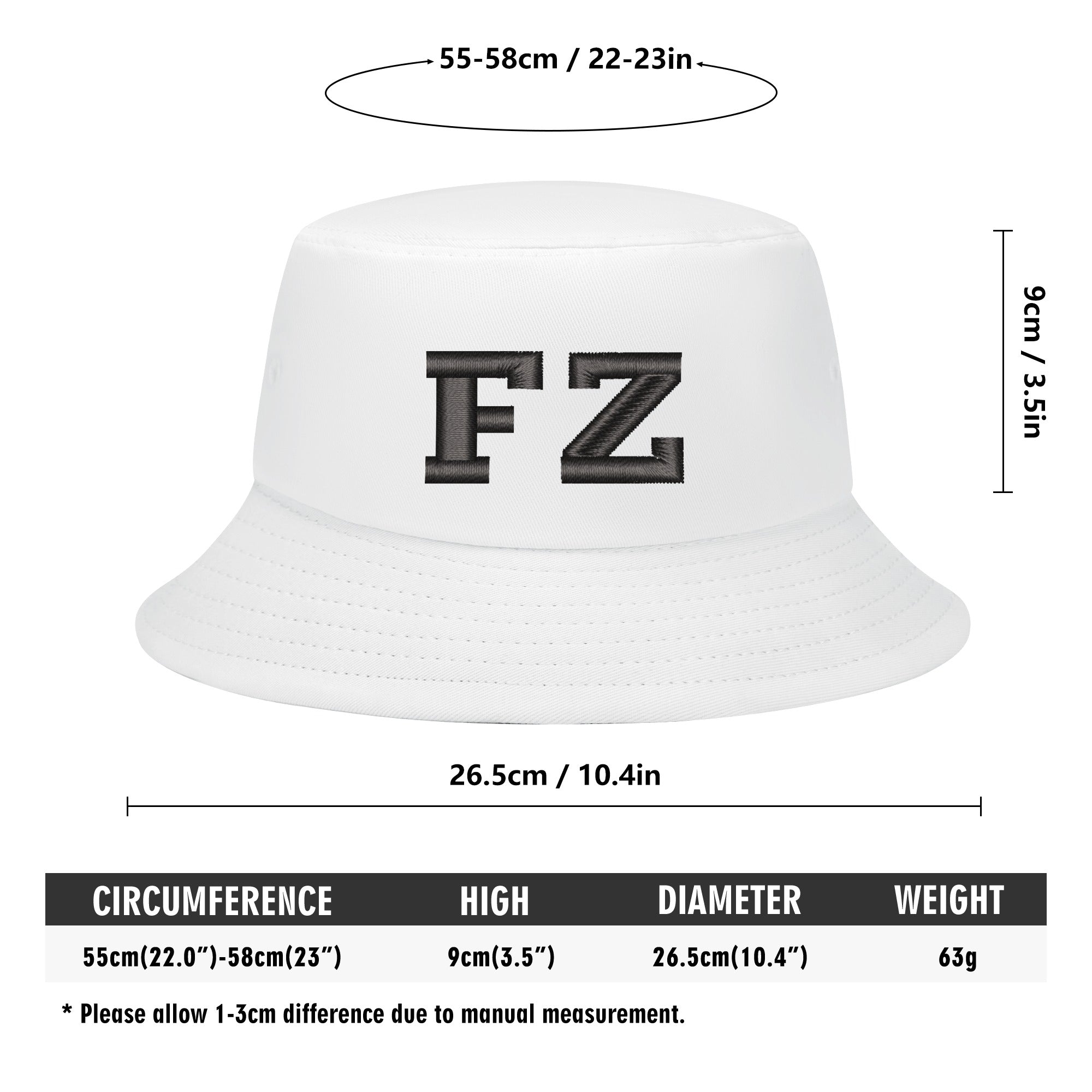 FZ Unisex Embroidered Bucket Hats - FZwear