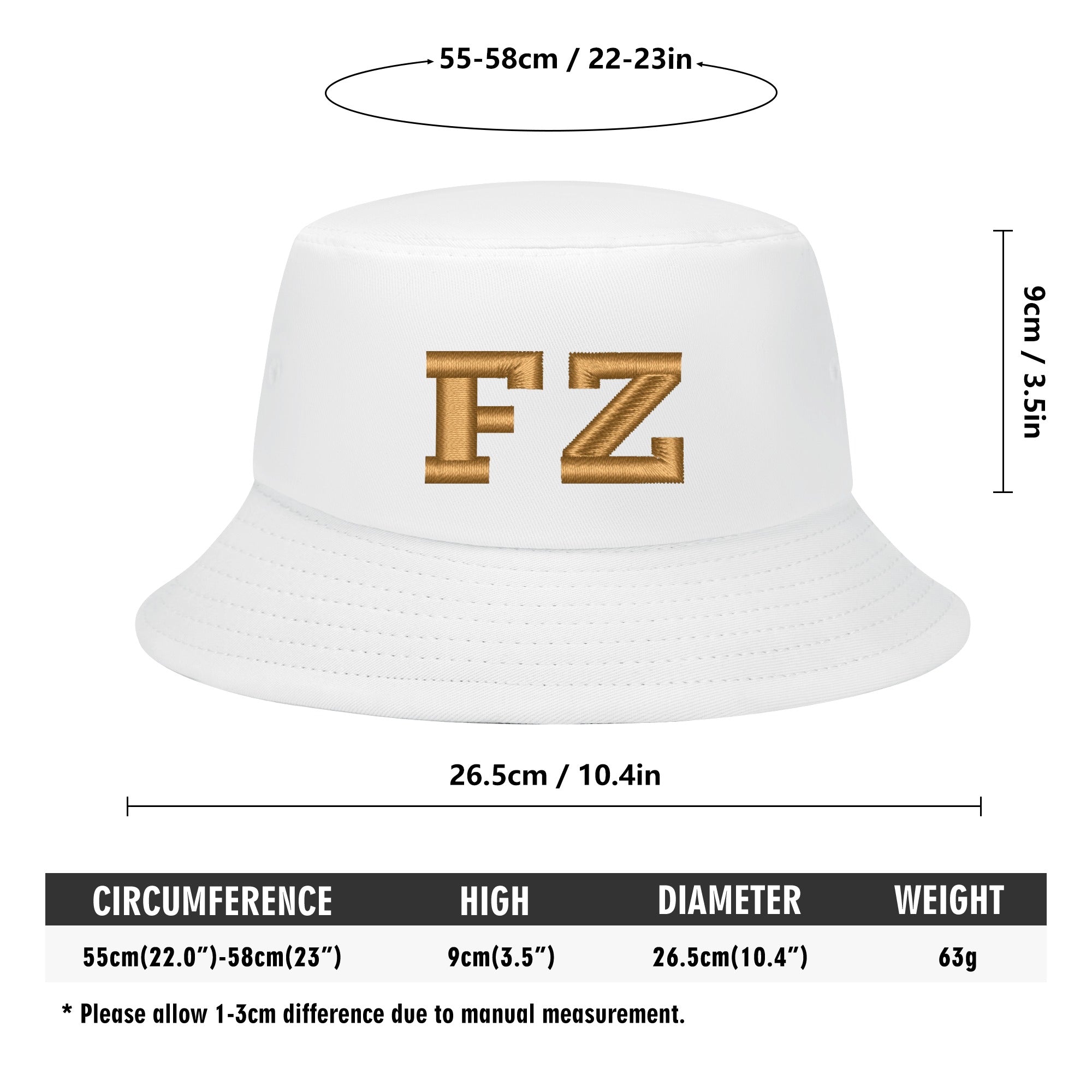 FZ Unisex Embroidered Bucket Hats - FZwear