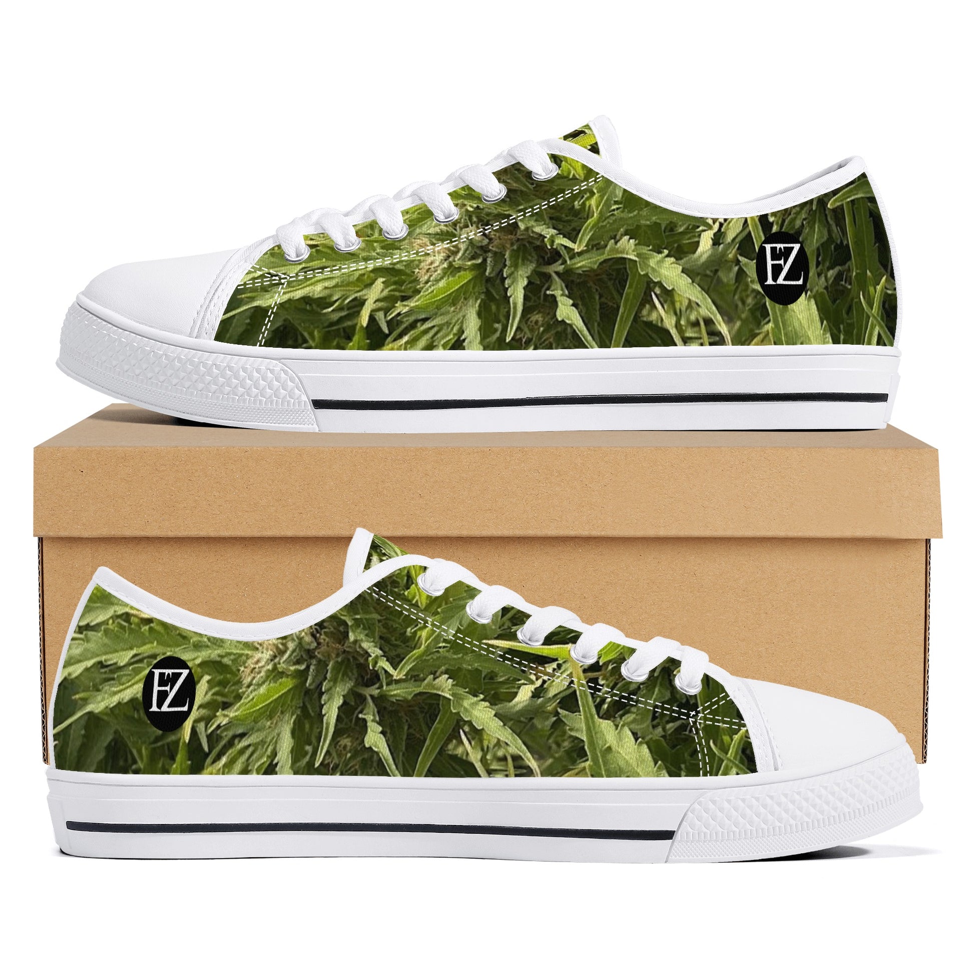 FZ Men's Low Top Weed Canvas Shoes - FZwear