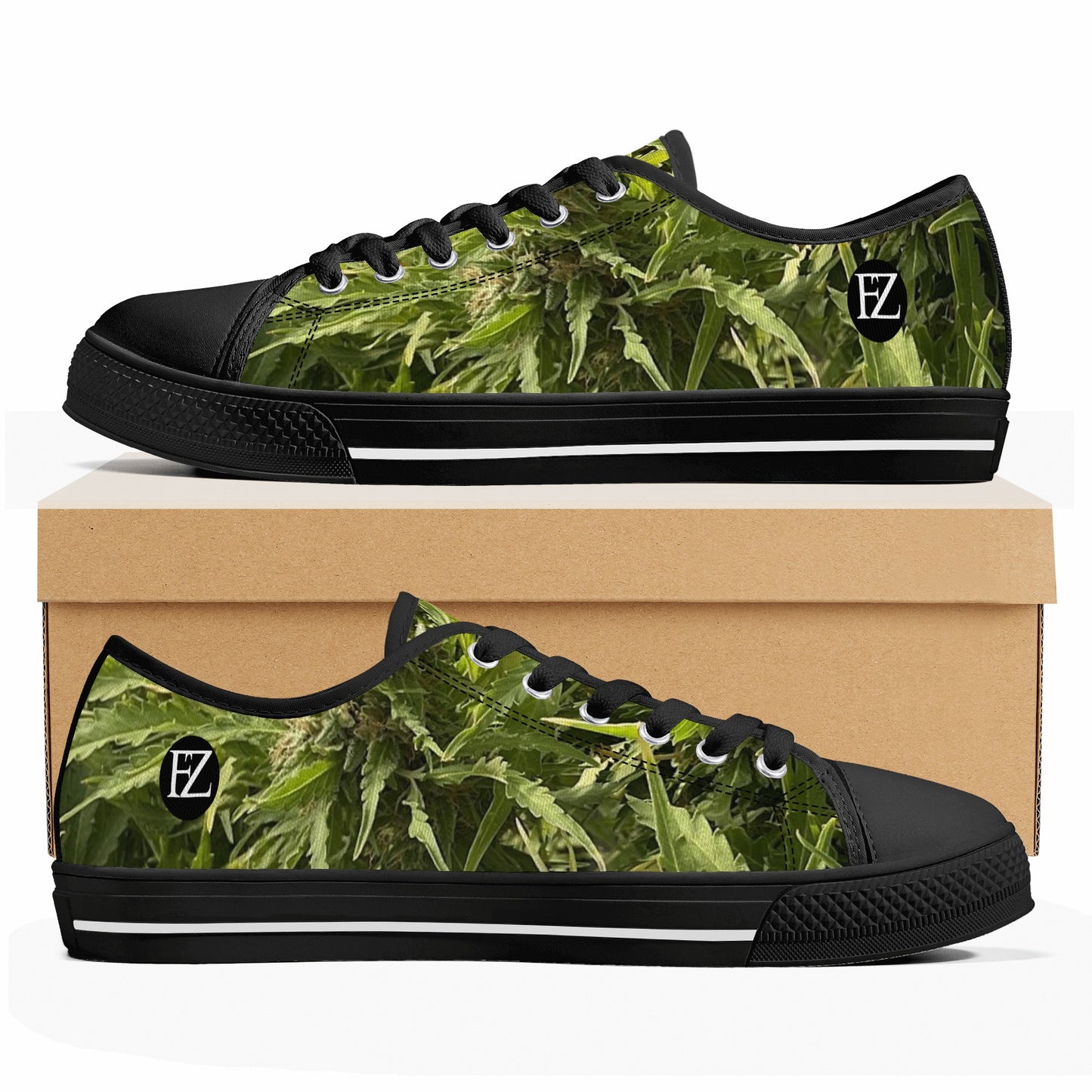 FZ Men's Low Top Weed Canvas Shoes - FZwear