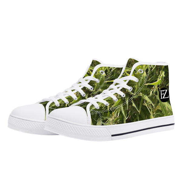 FZ Men's High Top Weed Canvas Shoes - FZwear