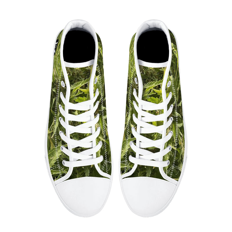 FZ Men's High Top Weed Canvas Shoes - FZwear