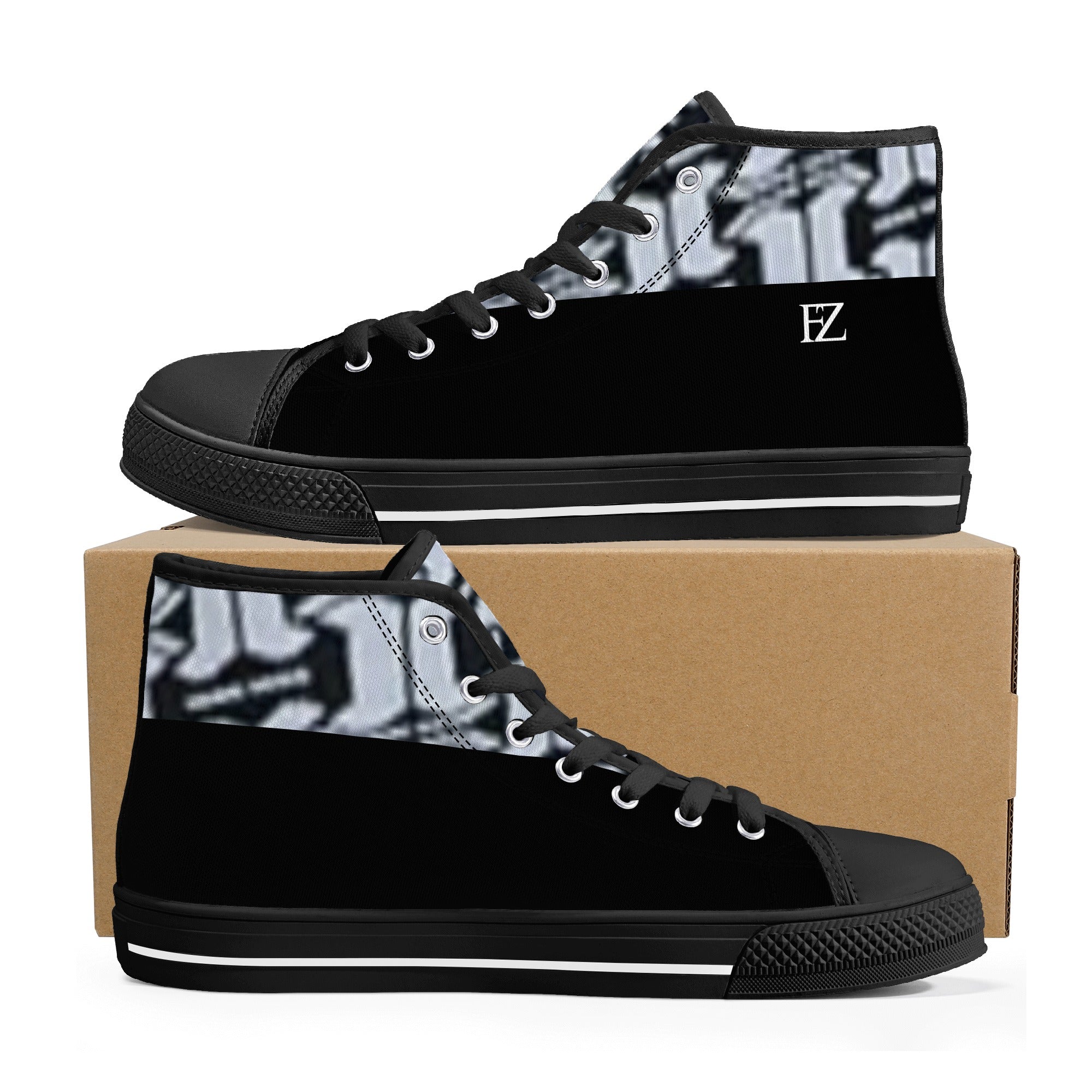 FZ Men's High Top Canvas Shoes - FZwear