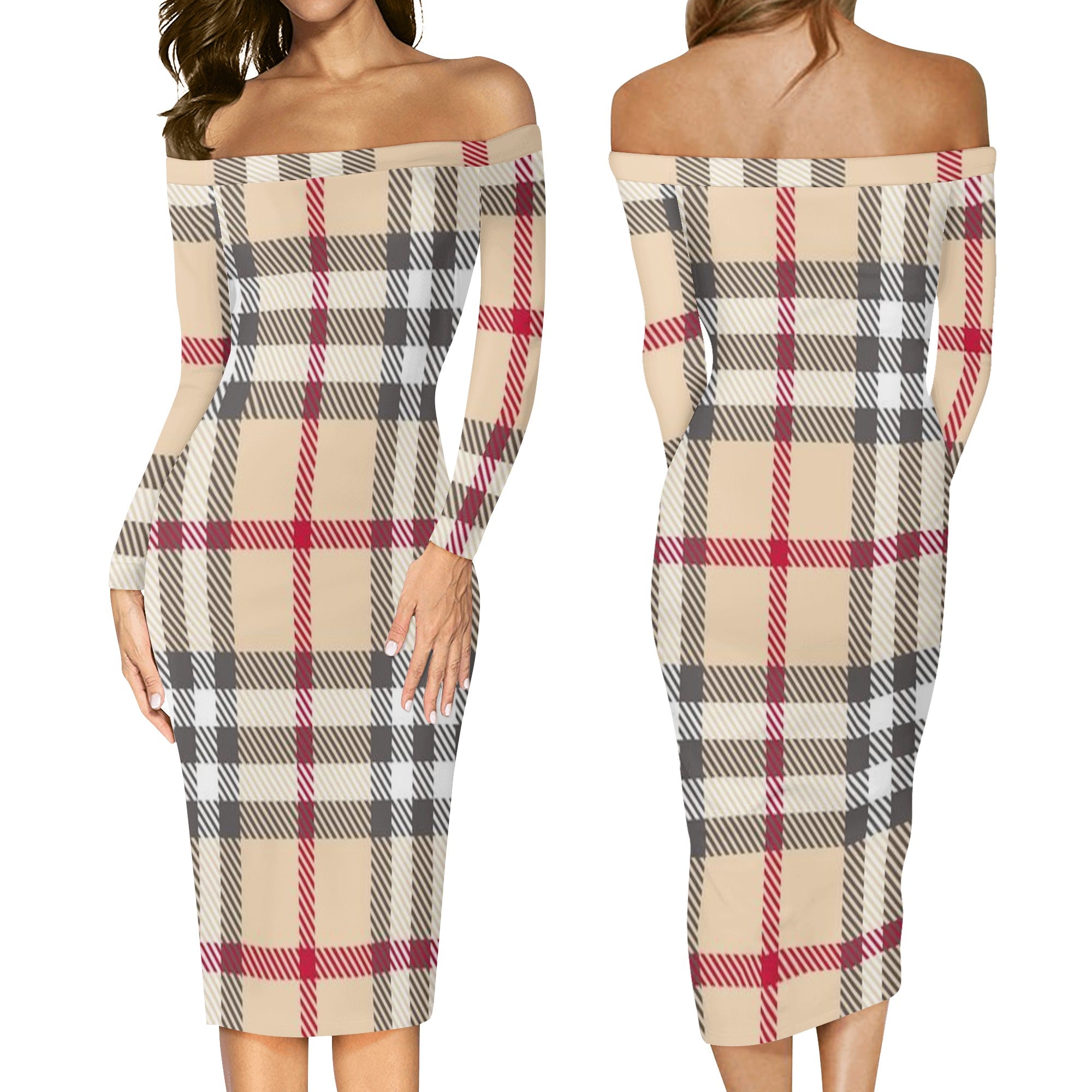 FZ Women's Long Sleeve Off The Shoulder Dress - FZwear