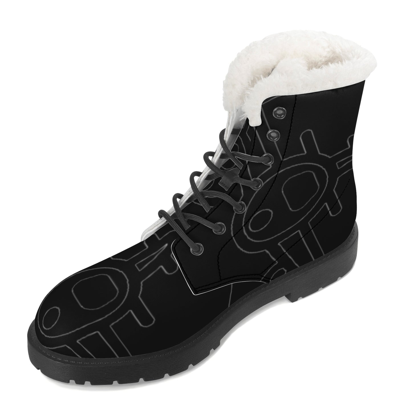 FZ Men's Faux Fur Leather Boots - FZwear