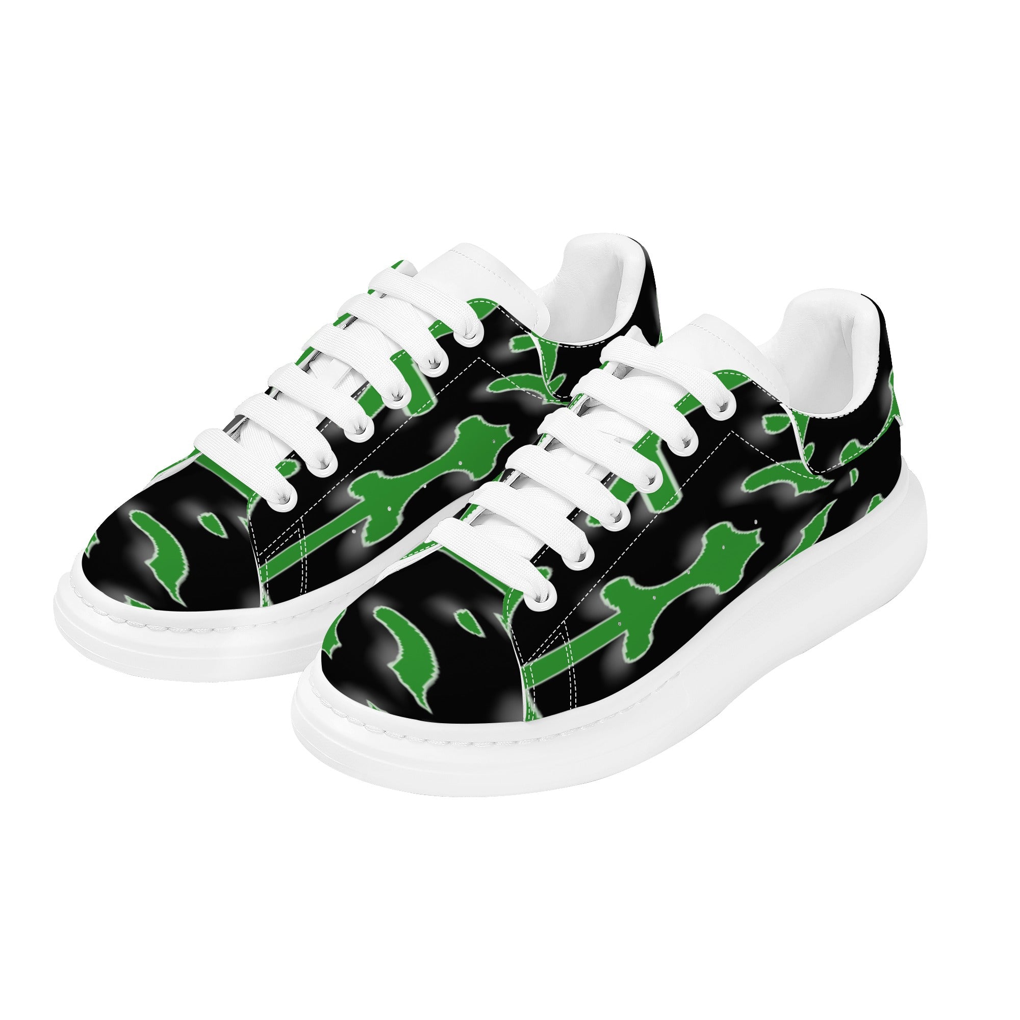 FZ Men's White Tongue Chunky Shoes - FZwear