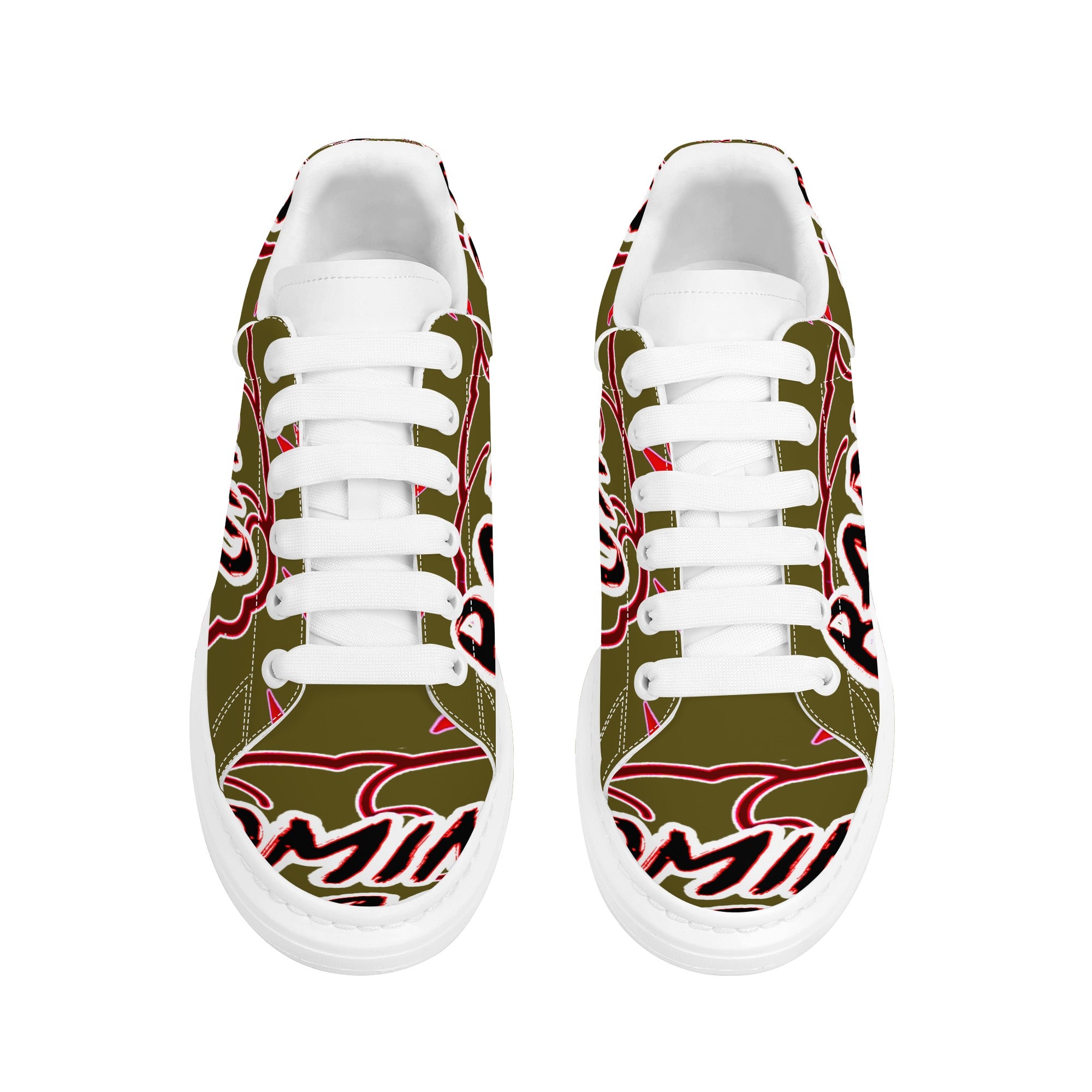 FZ Men's White Tongue Chunky Shoes - FZwear