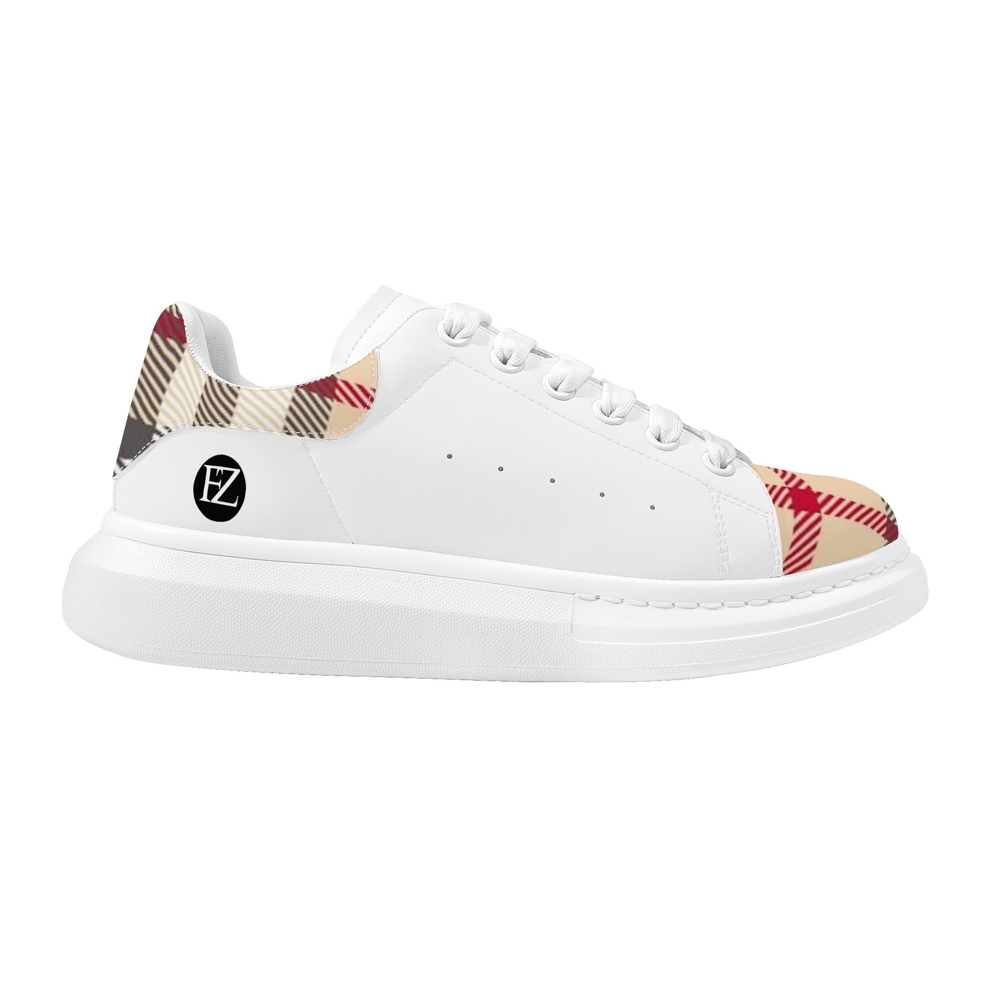 FZ Men's White Tongue Chunky Shoes - FZwear