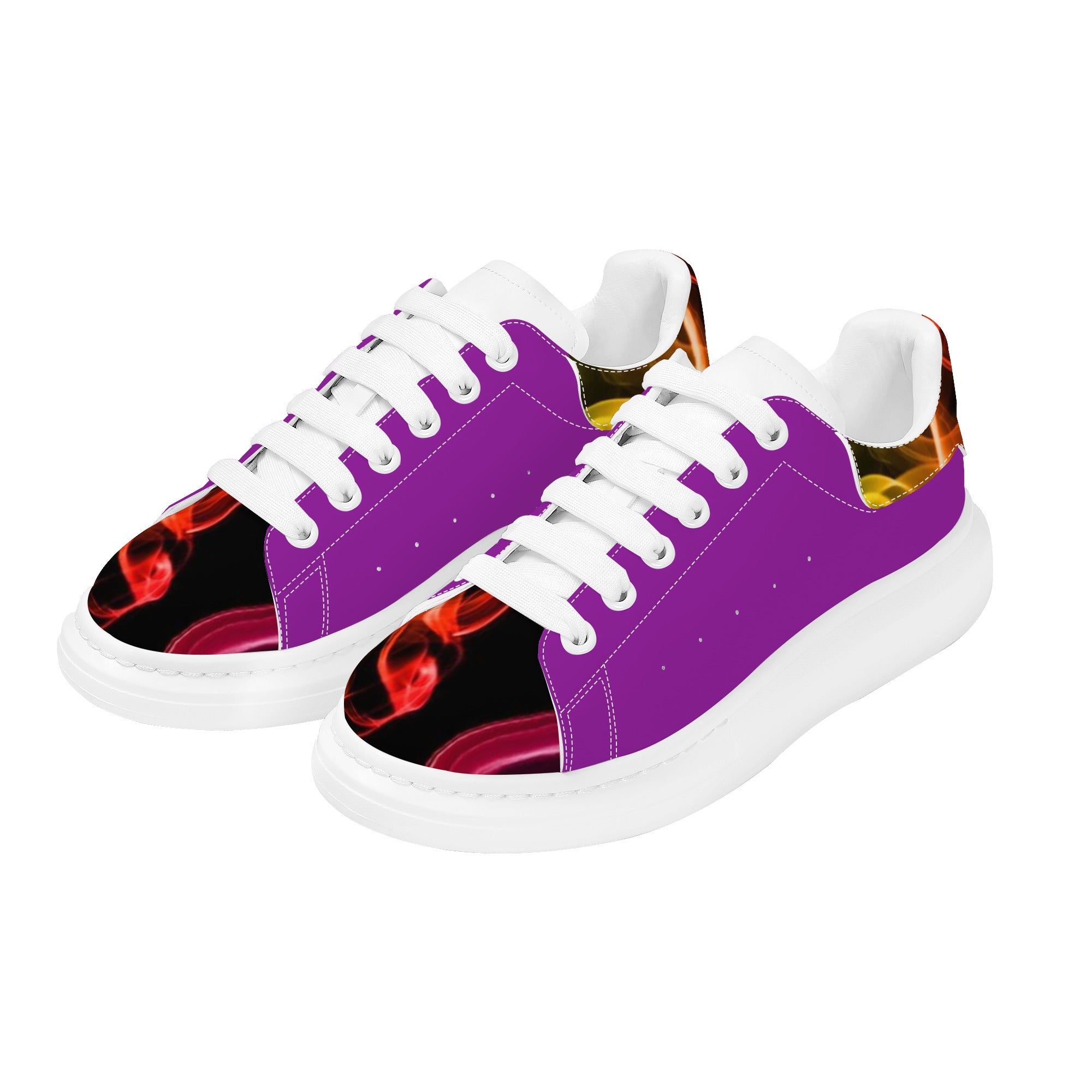 FZ Men's White Tongue Chunky Shoes - FZwear