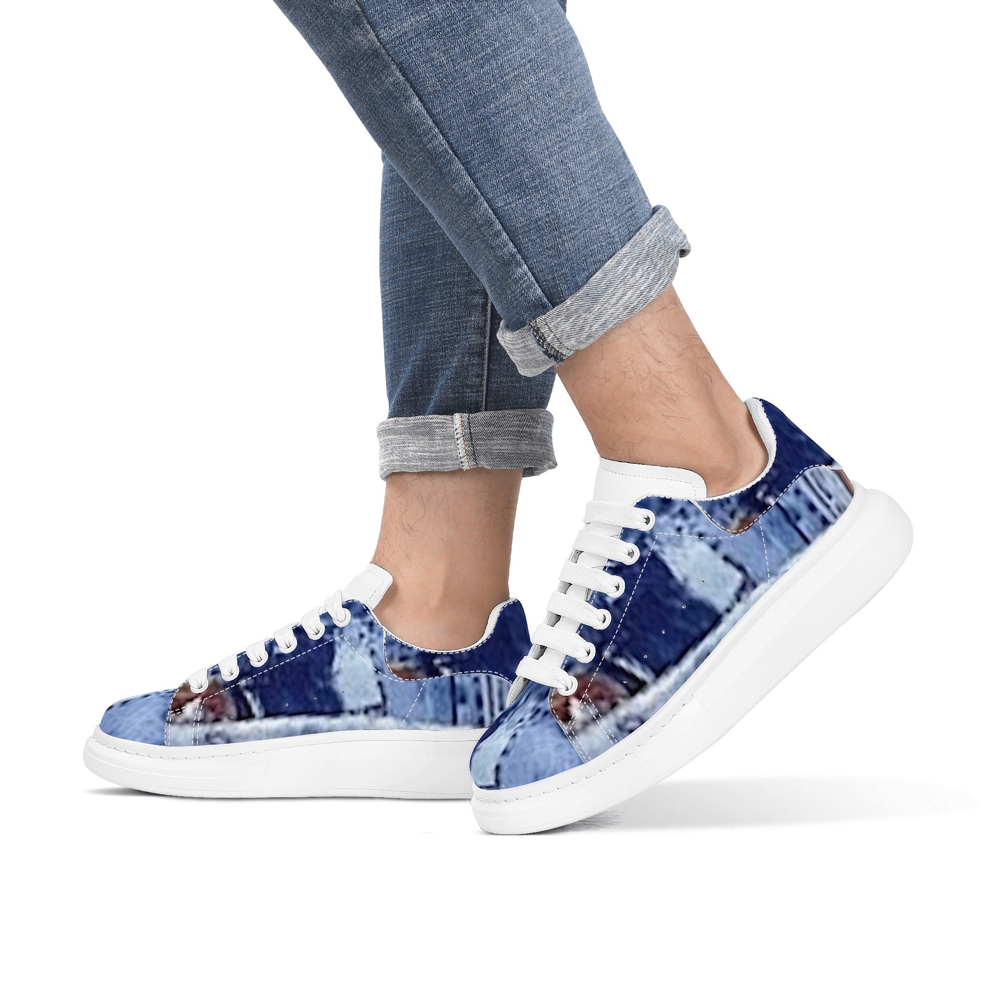 FZ Men's White Tongue Chunky Shoes - FZwear