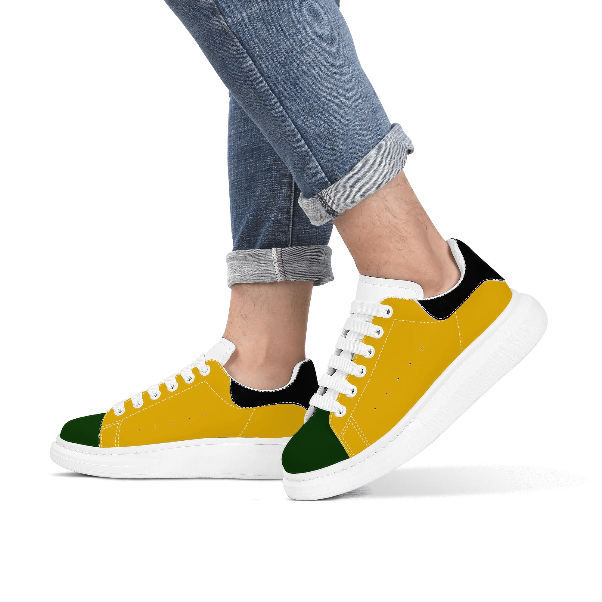 FZ Mens Yaad White Tongue Chunky Shoes - FZwear