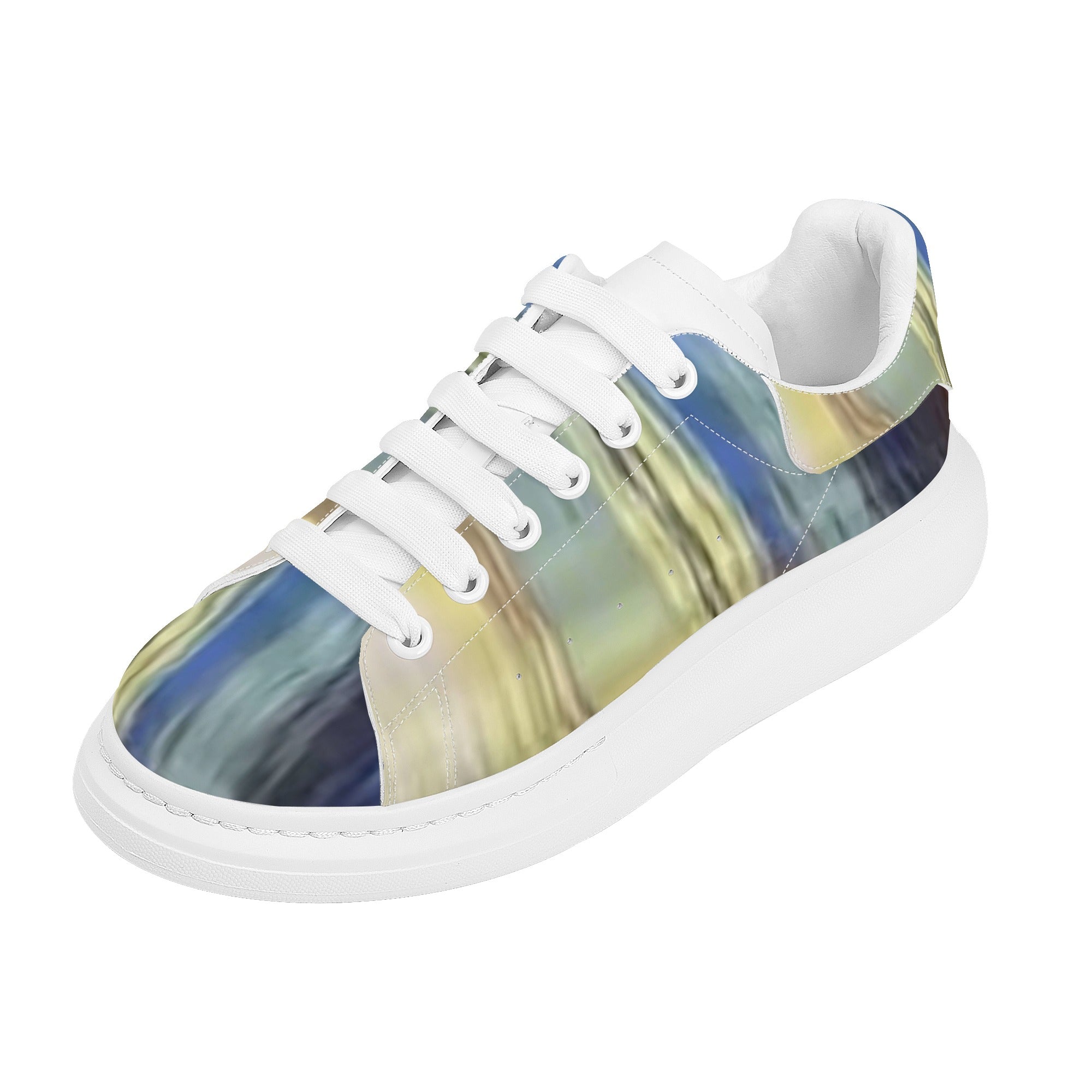 FZ Women's White Tongue Low Top Chunky Shoes - FZwear