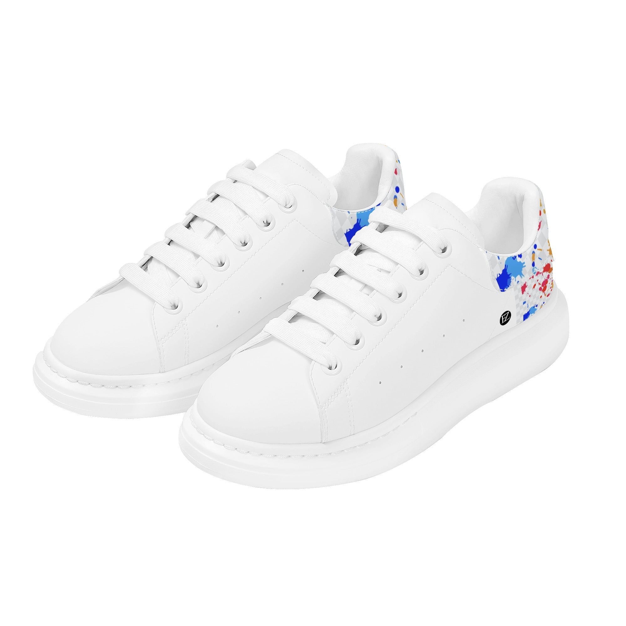 FZ Mens White Tongue Chunky Shoes - FZwear