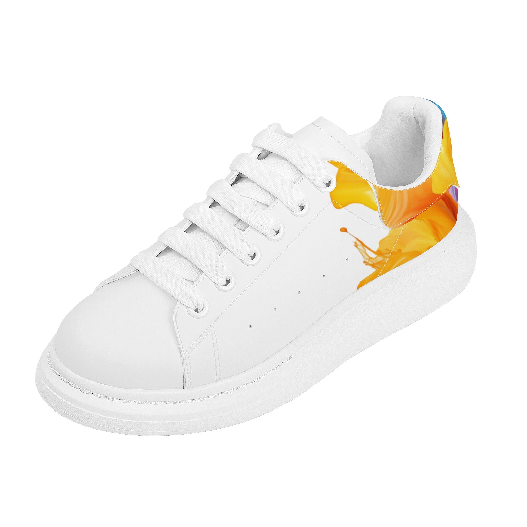 FZ Men's White Tongue Chunky Shoes - FZwear