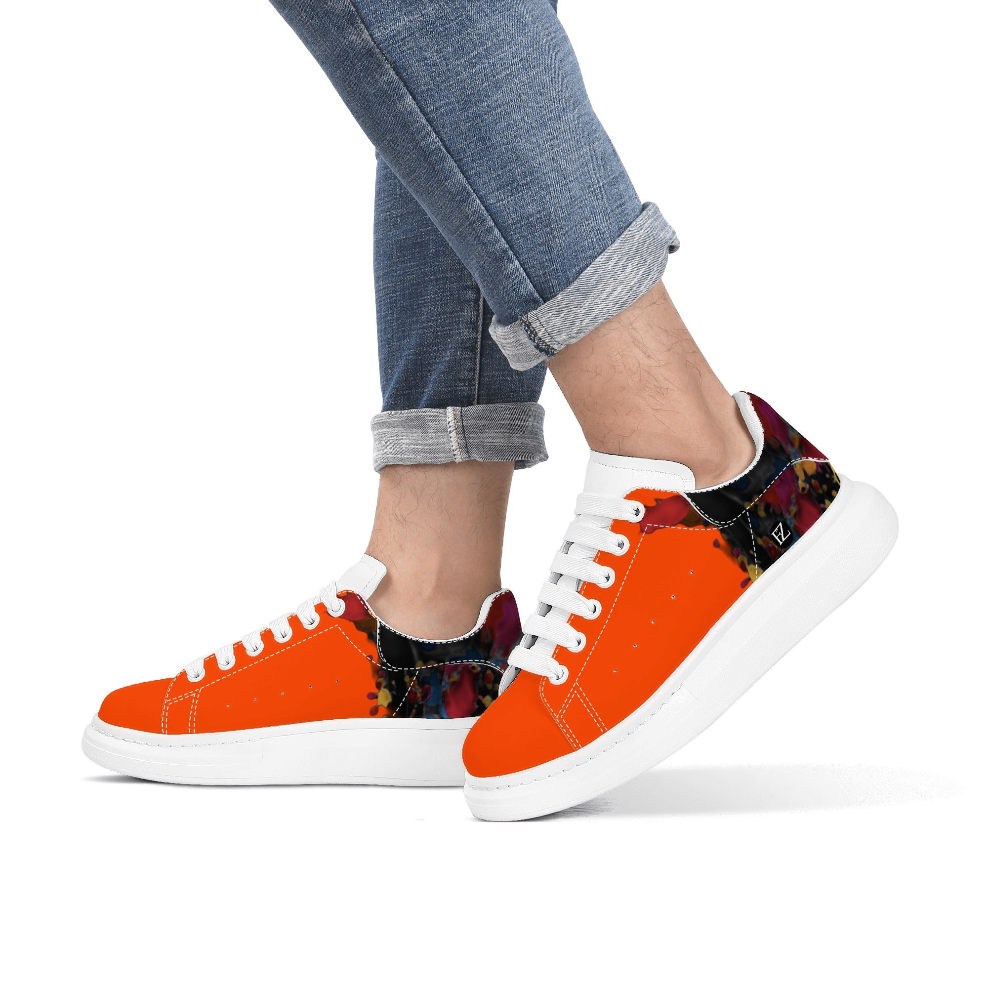 FZ Mens White Tongue Chunky Shoes - FZwear