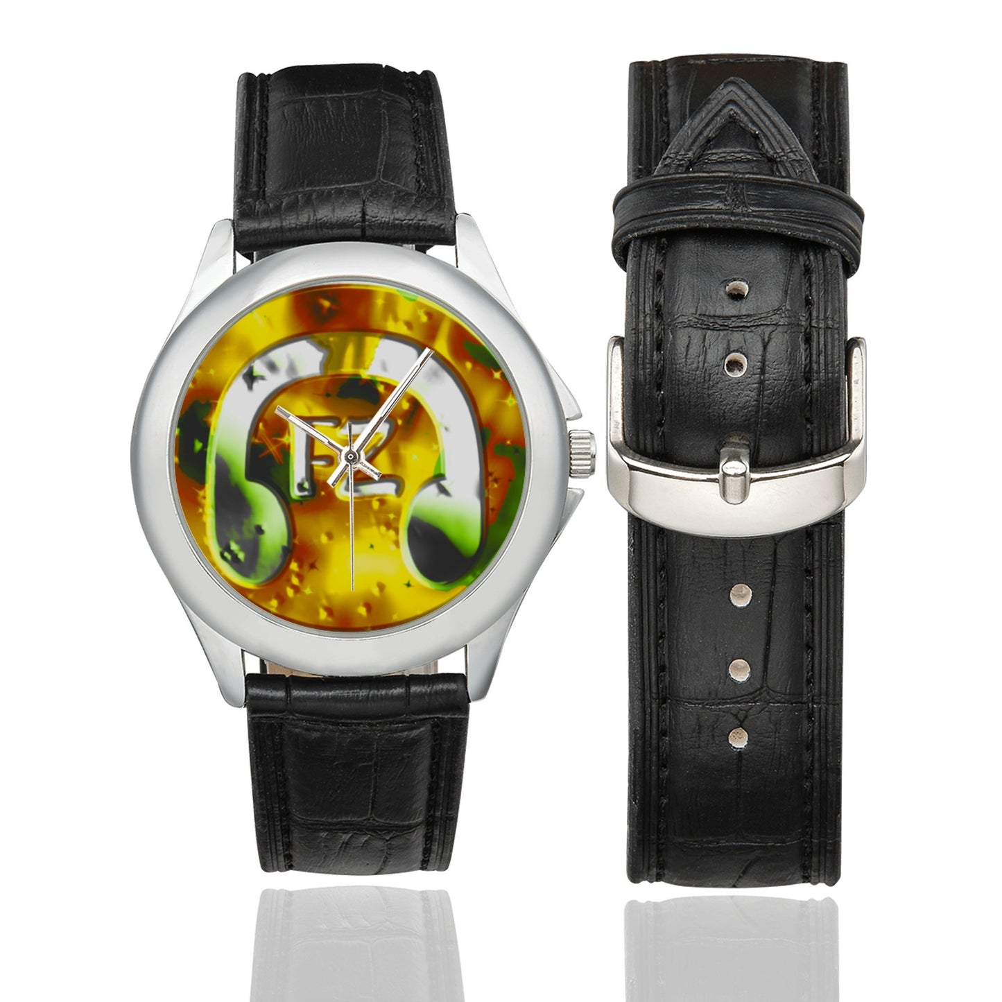 fz women's watch - yellow women's classic leather strap watch (model 203)