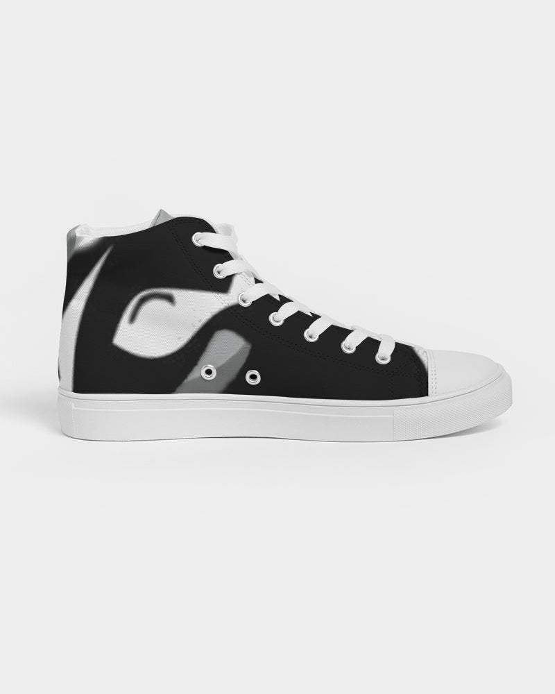 grey zone women's hightop canvas shoe