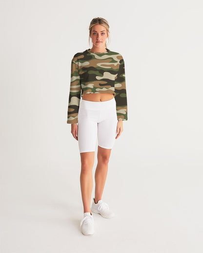 army flite women's cropped sweatshirt