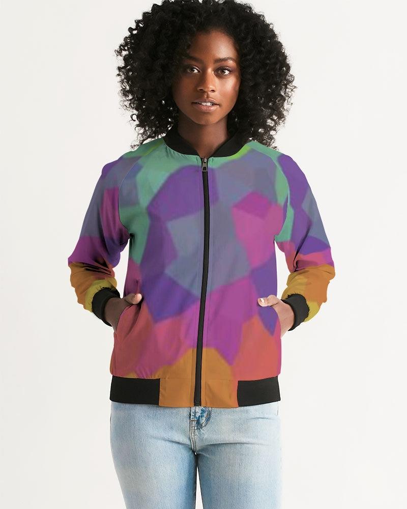 fz abstract women's bomber jacket