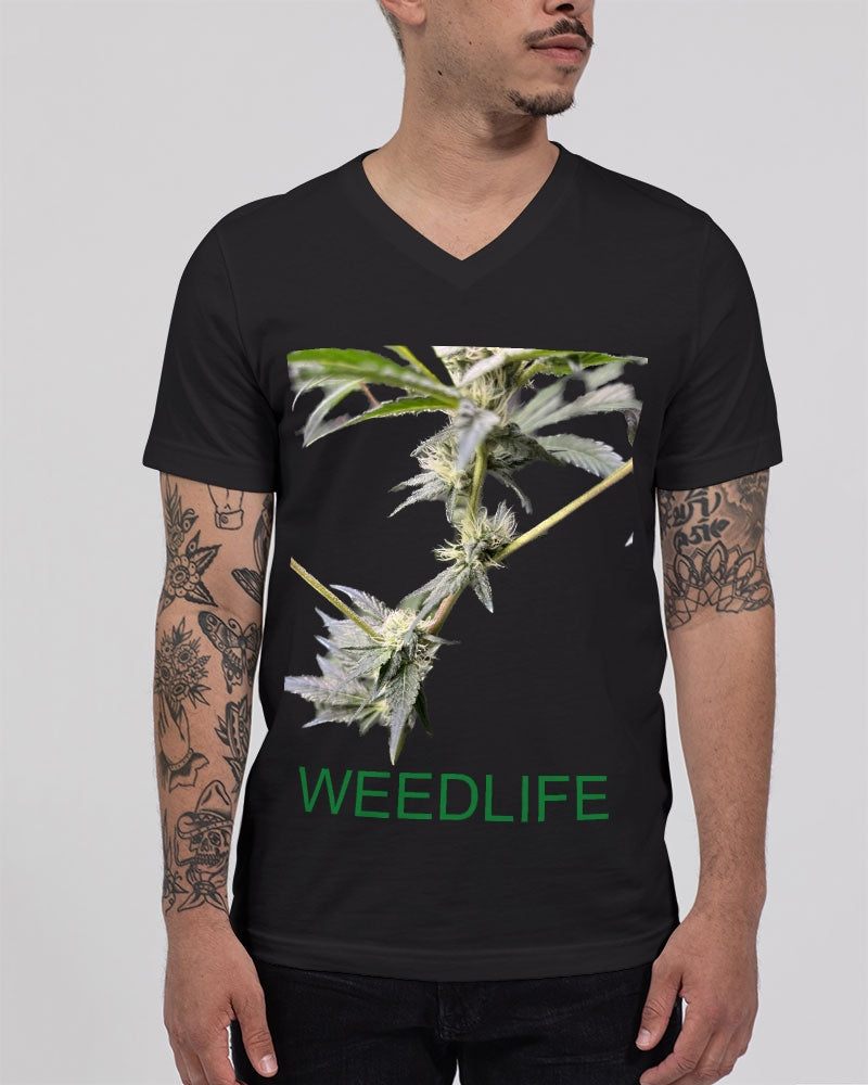 fz weedlife unisex jersey v-neck tee | b&c