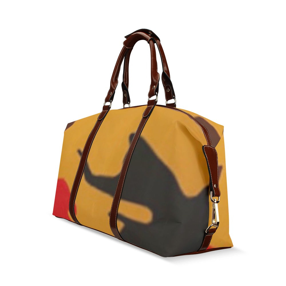 fz leopard print travel bag flight bag(model 1643)