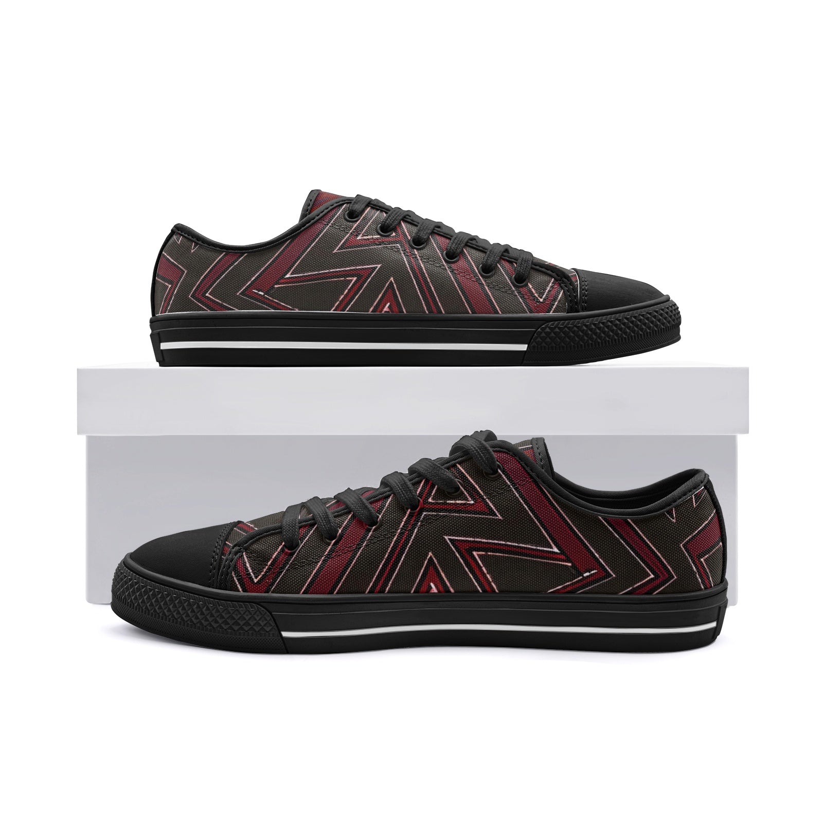 FZ African Print Unisex Low Top Canvas Shoes - FZwear