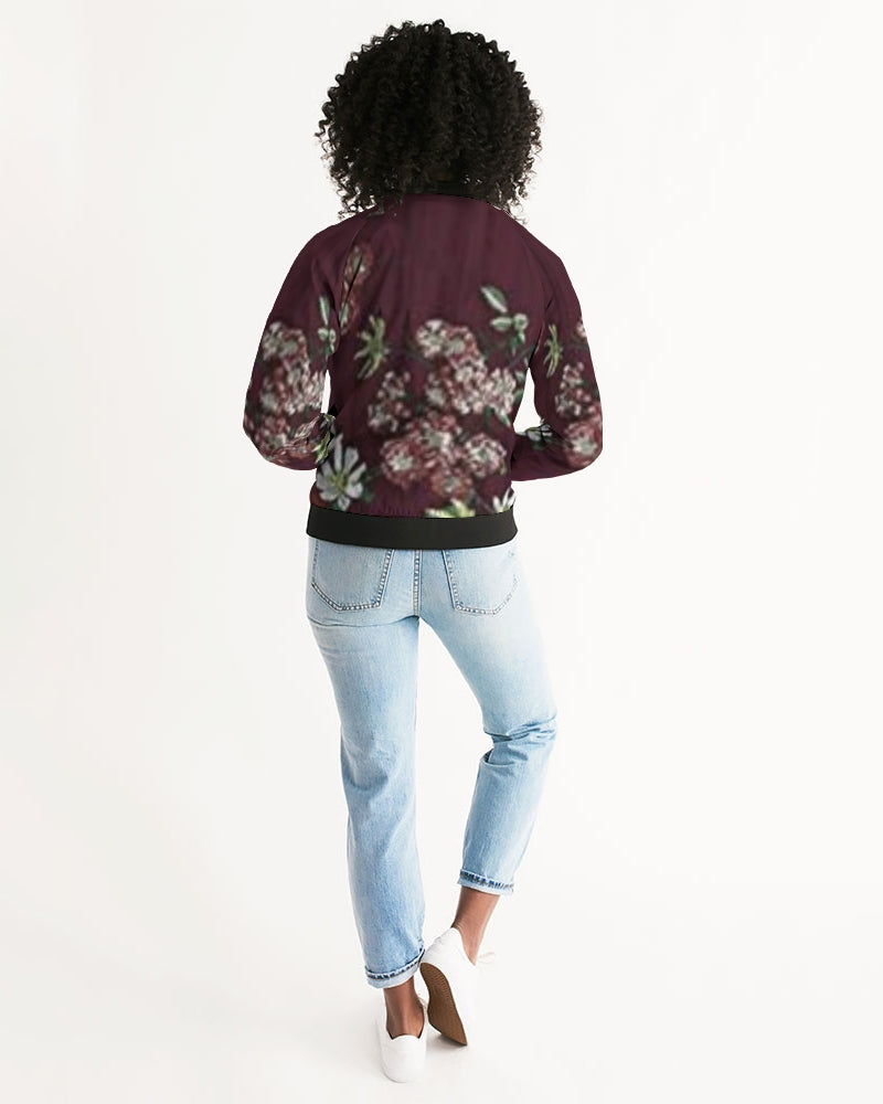 fz flower zone women's bomber jacket