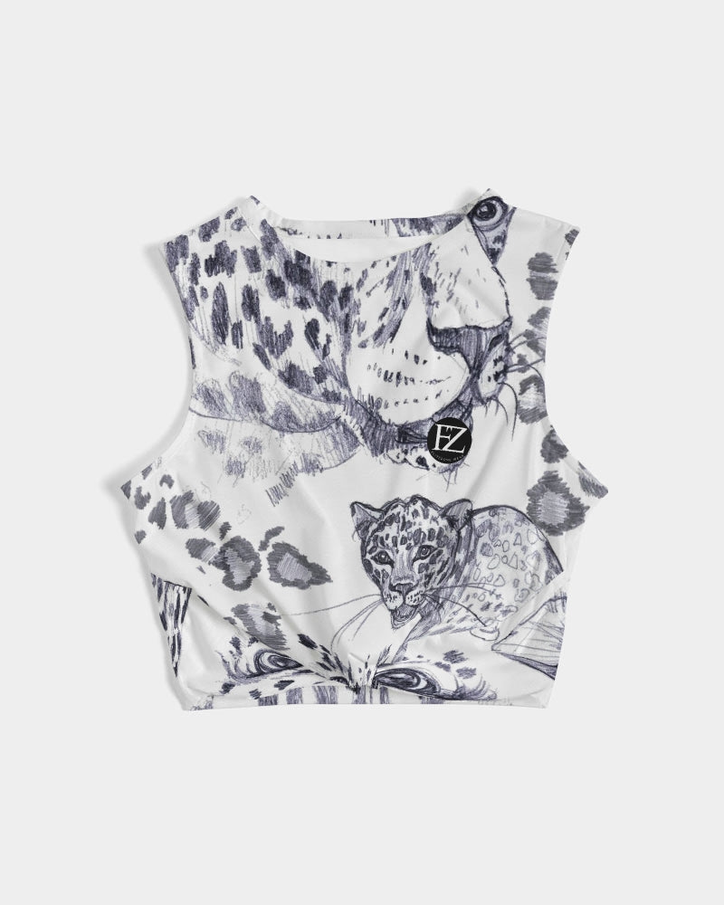 custom flite women's twist-front tank