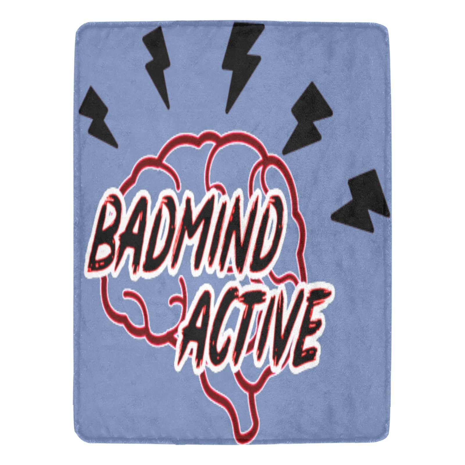 fz ultra soft micro fleece blanket one size / badmind blue ultra-soft micro fleece blanket 60"x80" (thick)