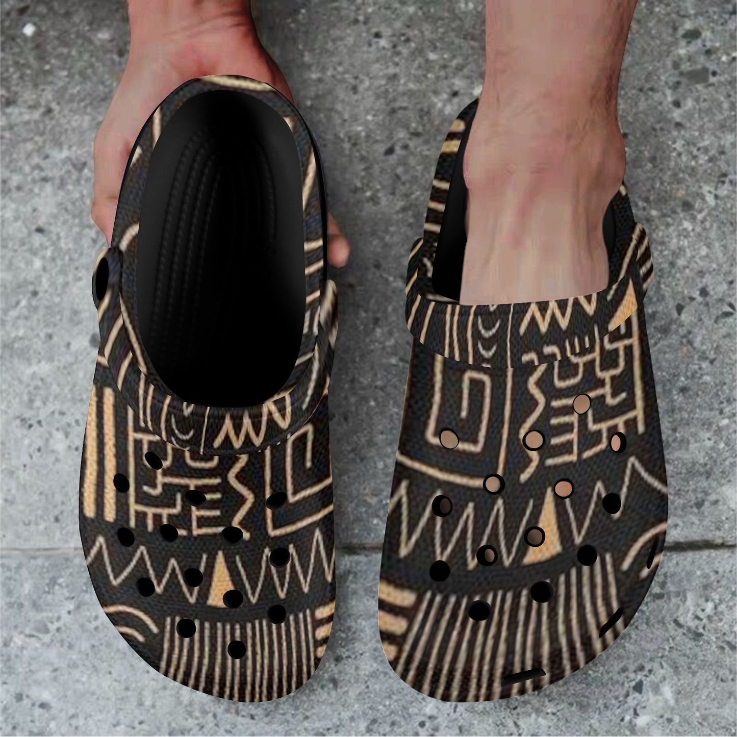 fz unisex sandals - egypt custom print adults clogs