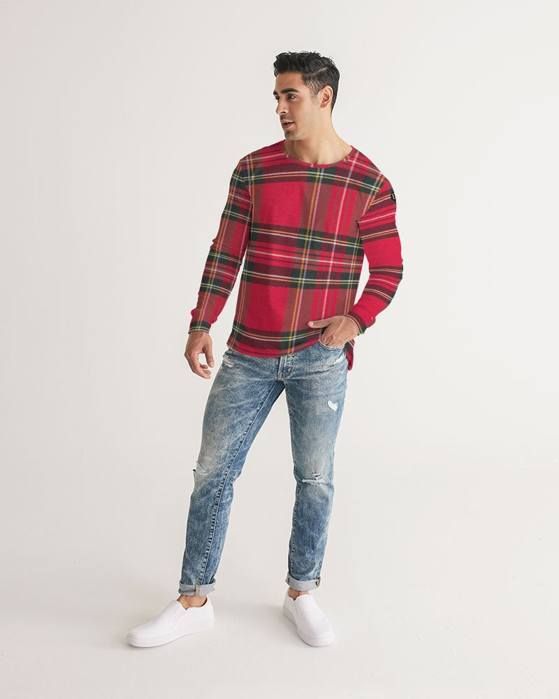 fz plaid too men's long sleeve tee
