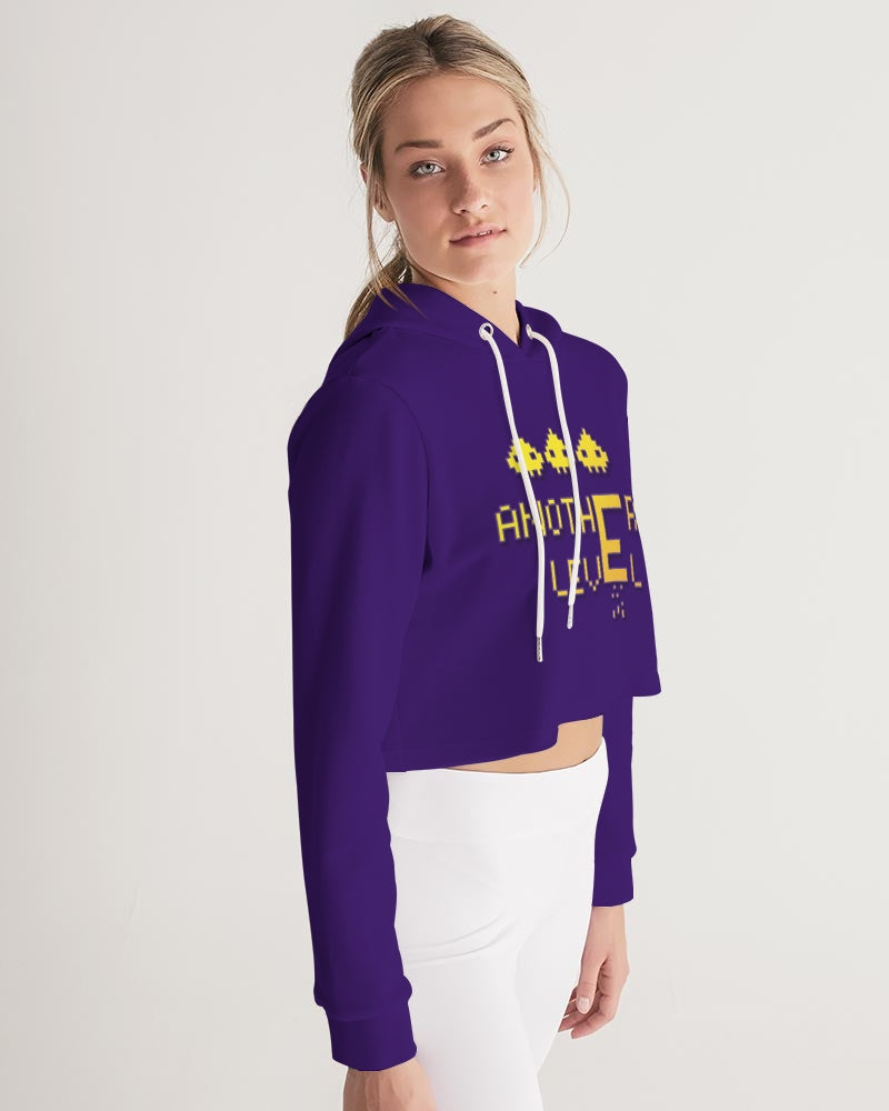 purple flite women's cropped hoodie