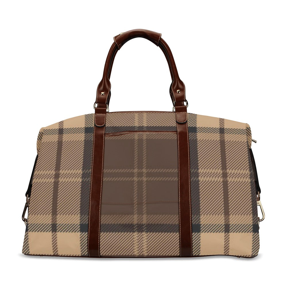 fz plaid travel bag flight bag(model 1643)