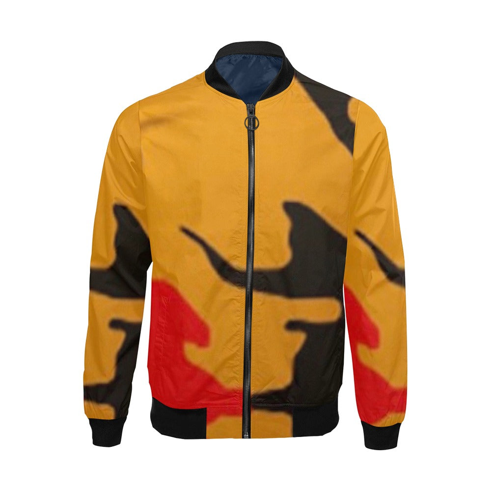 fz men's designer jacket- abstract men's all over print casual jacket (model h19)