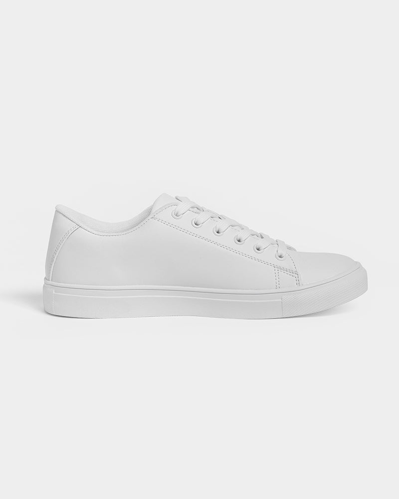 white flite men's faux-leather sneaker