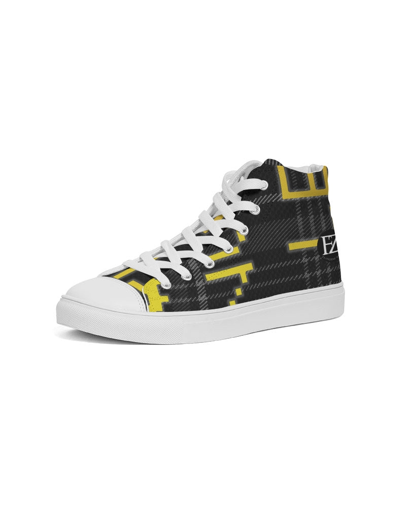 plaid flite too men's hightop canvas shoe