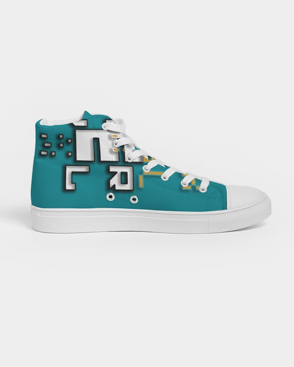 blue sky men's hightop canvas shoe