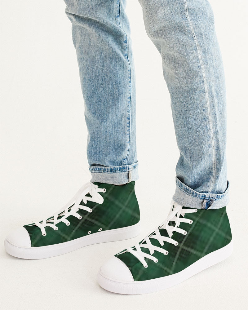 fzwear plaid men's hightop canvas shoe