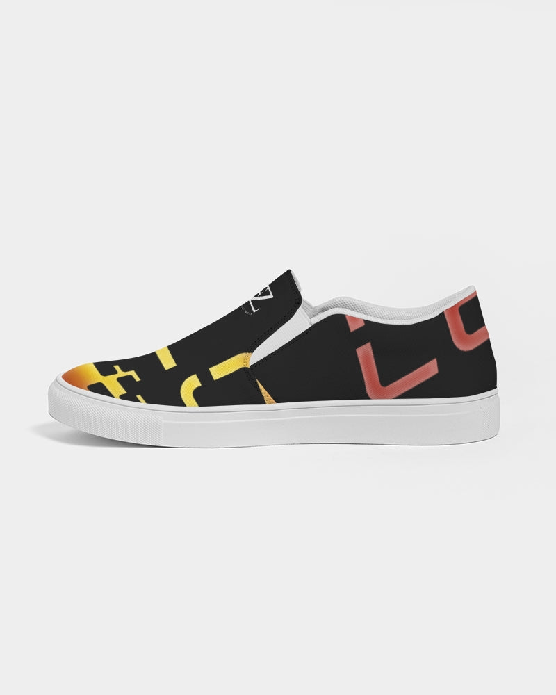 smokin black women's slip-on canvas shoe