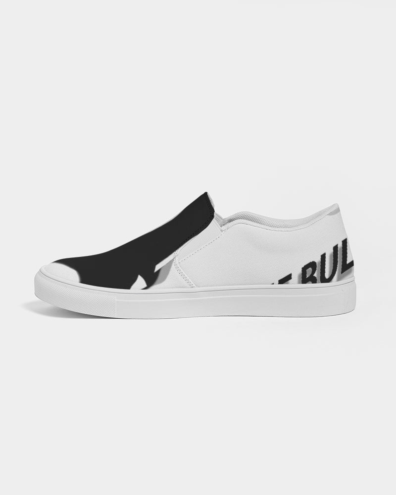 the white  bull women's slip-on canvas shoe